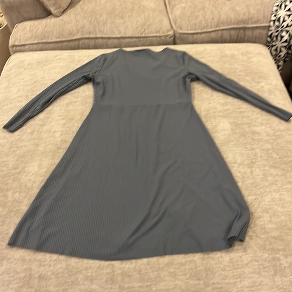 Bailey's Blossoms Viola Button Front ribbed dress storm blue - Picture 5 of 5